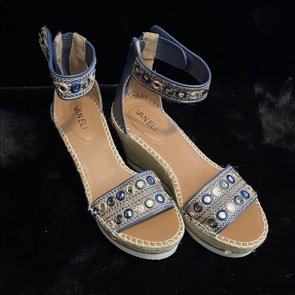 Van Eli Womens Embellished Ankle Strap Sandals - Picture 1 of 9